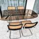 Table with 4 Cesca chairs by Marcel Breuer for Gavina, 1960s