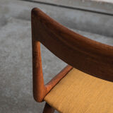 Set of 4 boomerang dining chairs by Alfred Christensen, Denmark 1960