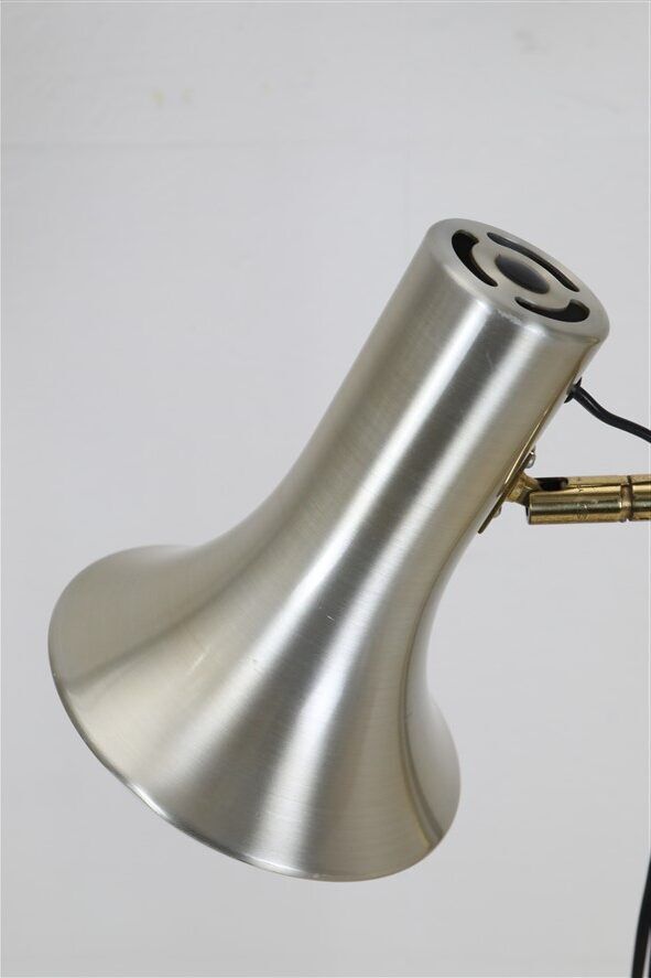 Lyskær Belysning double spot floor lamp / reading lamp / brass / 1970s / Danish modern design