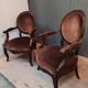 Paire de fauteuils transition des époques Louis XV  Louis XVI