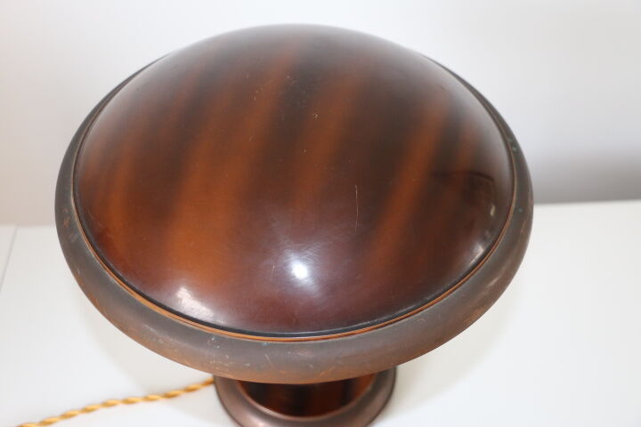 Copper mushroom lamp circa 1940