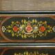Antique Swedish commode hand-painted, two drawers out of three.