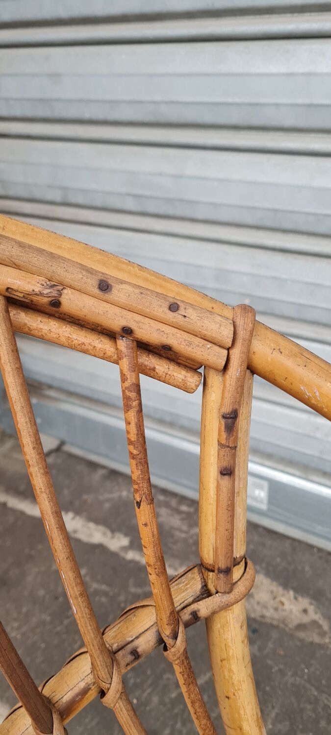 Rattan armchair 1960