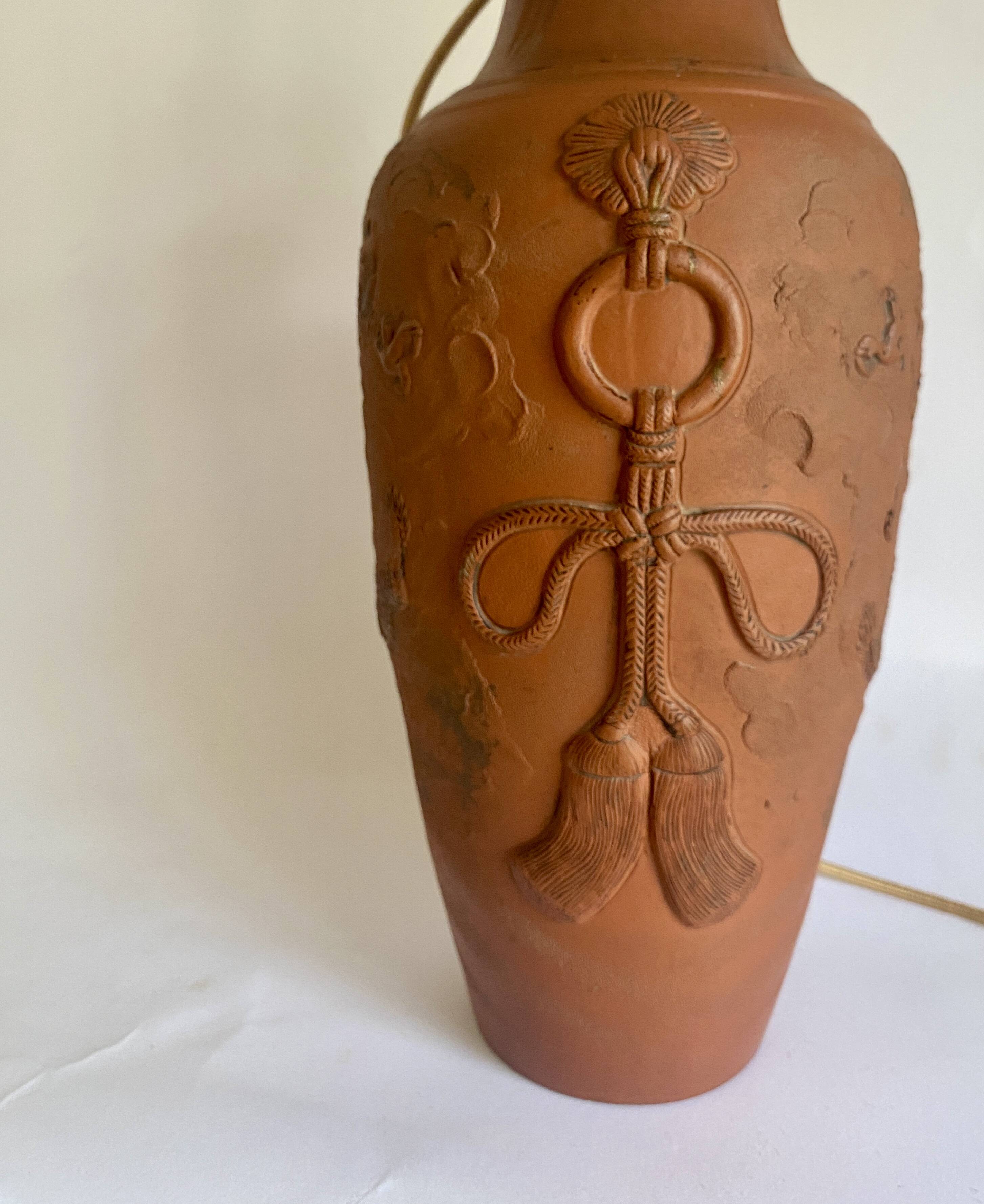 Ceramic lamp base, 2 M cabie silk new