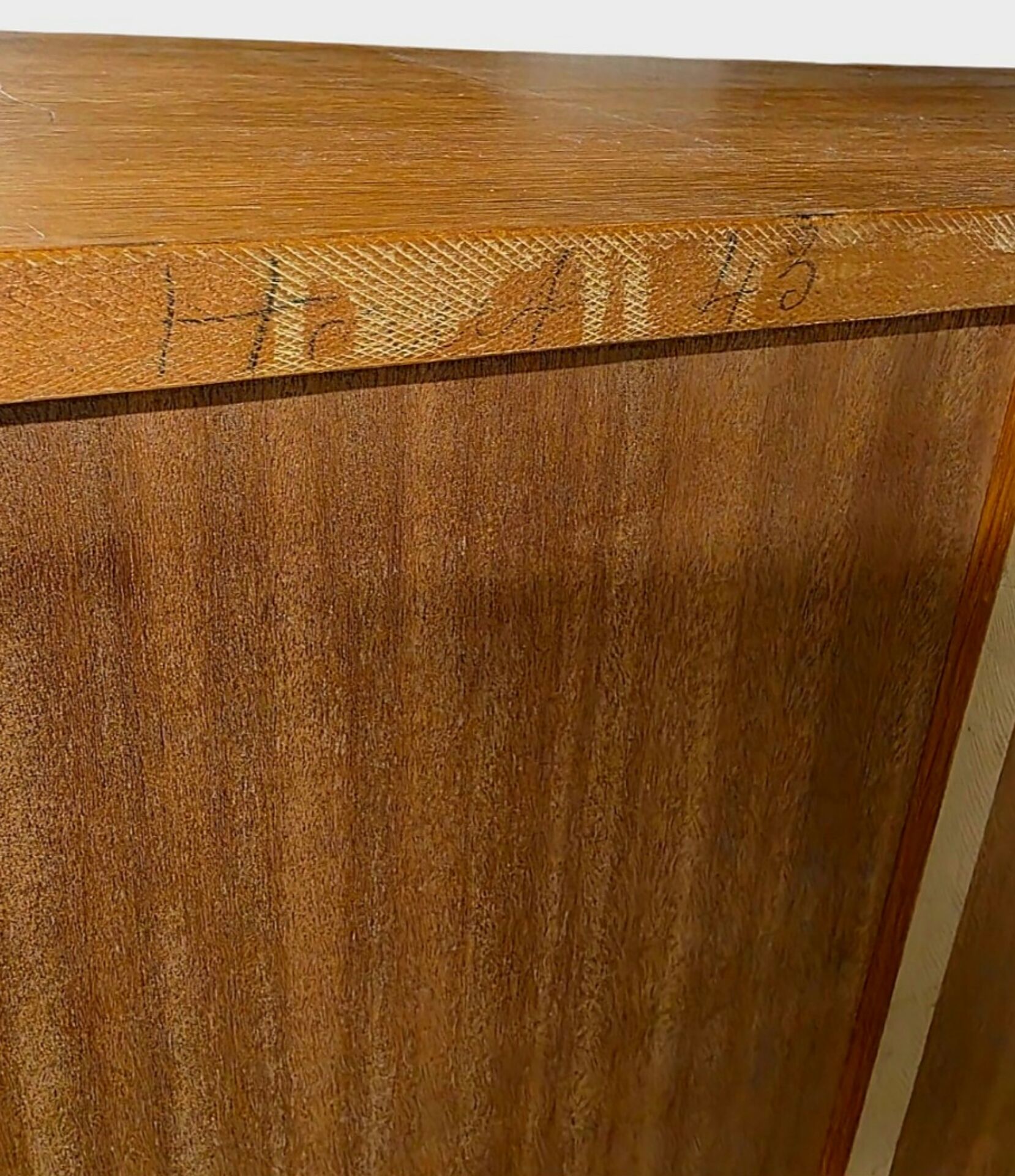 Rare Modernist Enfilade oak – Marcel Gascoin (Éd. Alvéole, c. 1960)