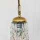 Ensemble de 4 lampes suspendues en verre cristal