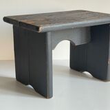 Vintage patinated grey stool