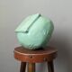Vintage vase, handmade pottery, mint green, slow country decoration