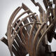 Brutalist abstract iron sculpture, signed CH, Netherlands, 1960s