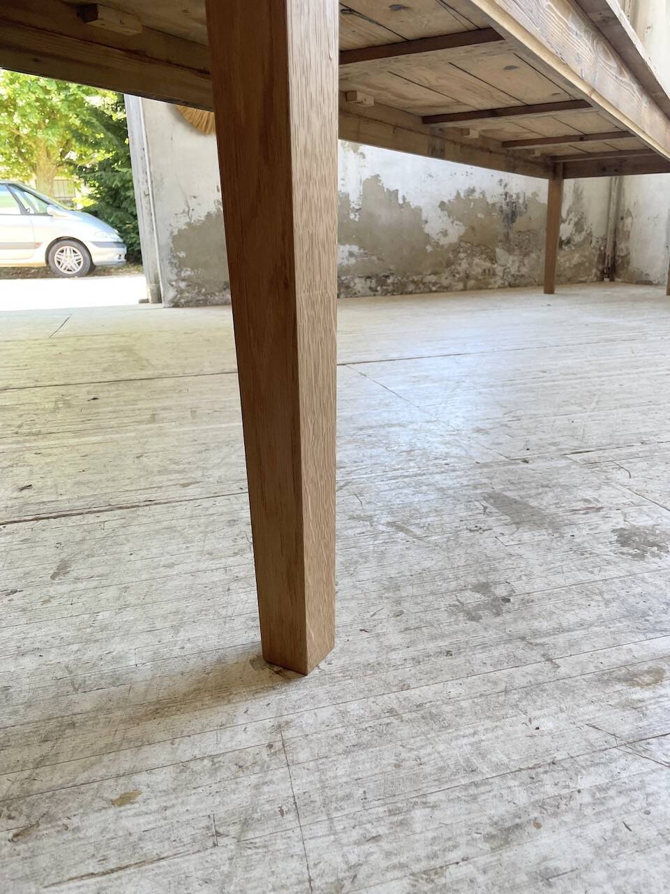 4m XXL pine and oak farmhouse table