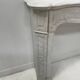 Louis XV style fireplace Model Pompadour White Carrara marble 20th century