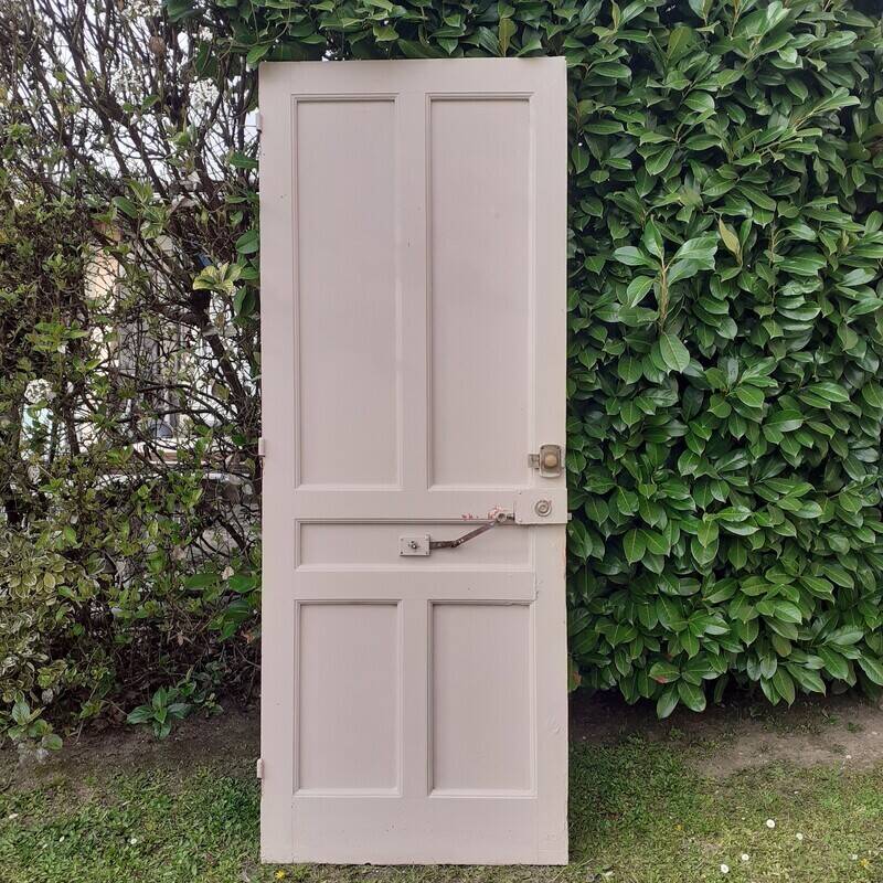 Old exterior entrance door solid H225xW86cm solid wood