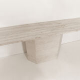 Italian travertine console 1970