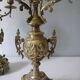 Pair of bronze candlesticks in Louis XVI style – 4 lights – 38 cm