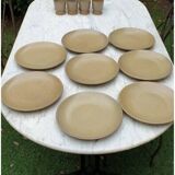 8 large stoneware plates
