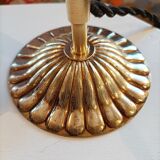 Lampe vintage sur pied bronze globe ancien