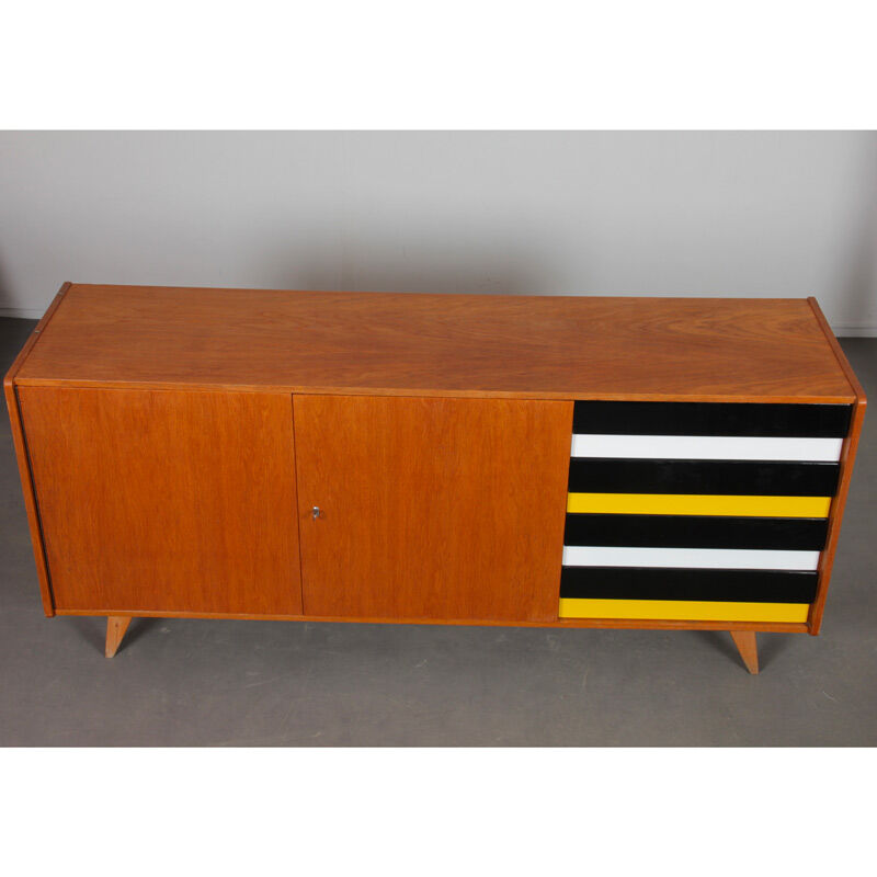 Oak sideboard by Jiri Jiroutek, model U-460, 1960
