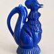 Ancienne verseuse coq bleu cobalt
