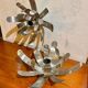 Pair of “flower” wall lights for Oxam 1970 Michel Boyer