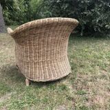 Rattan armchair