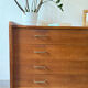 Vintage oak commode from the 1960s.