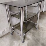 3-tier chrome serving trolley