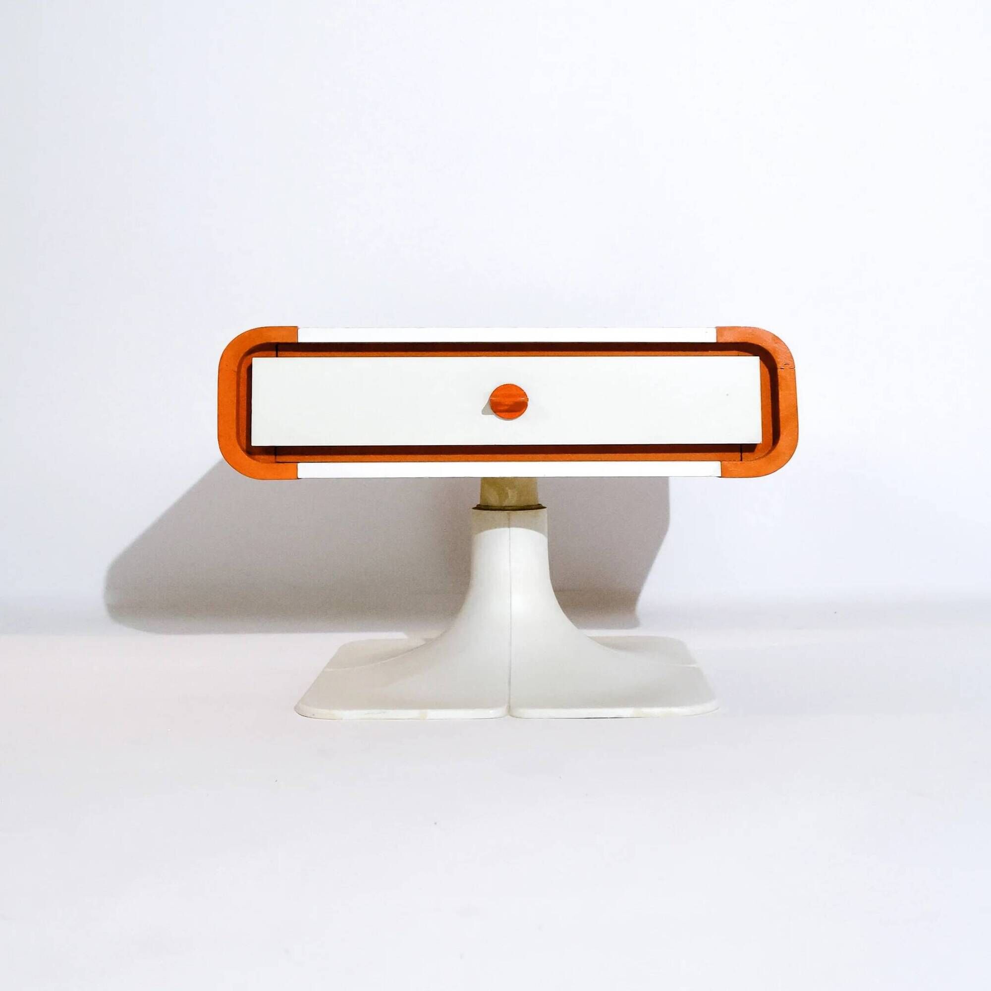Space Age vintage side table by Christian Adam, France, 1970s.