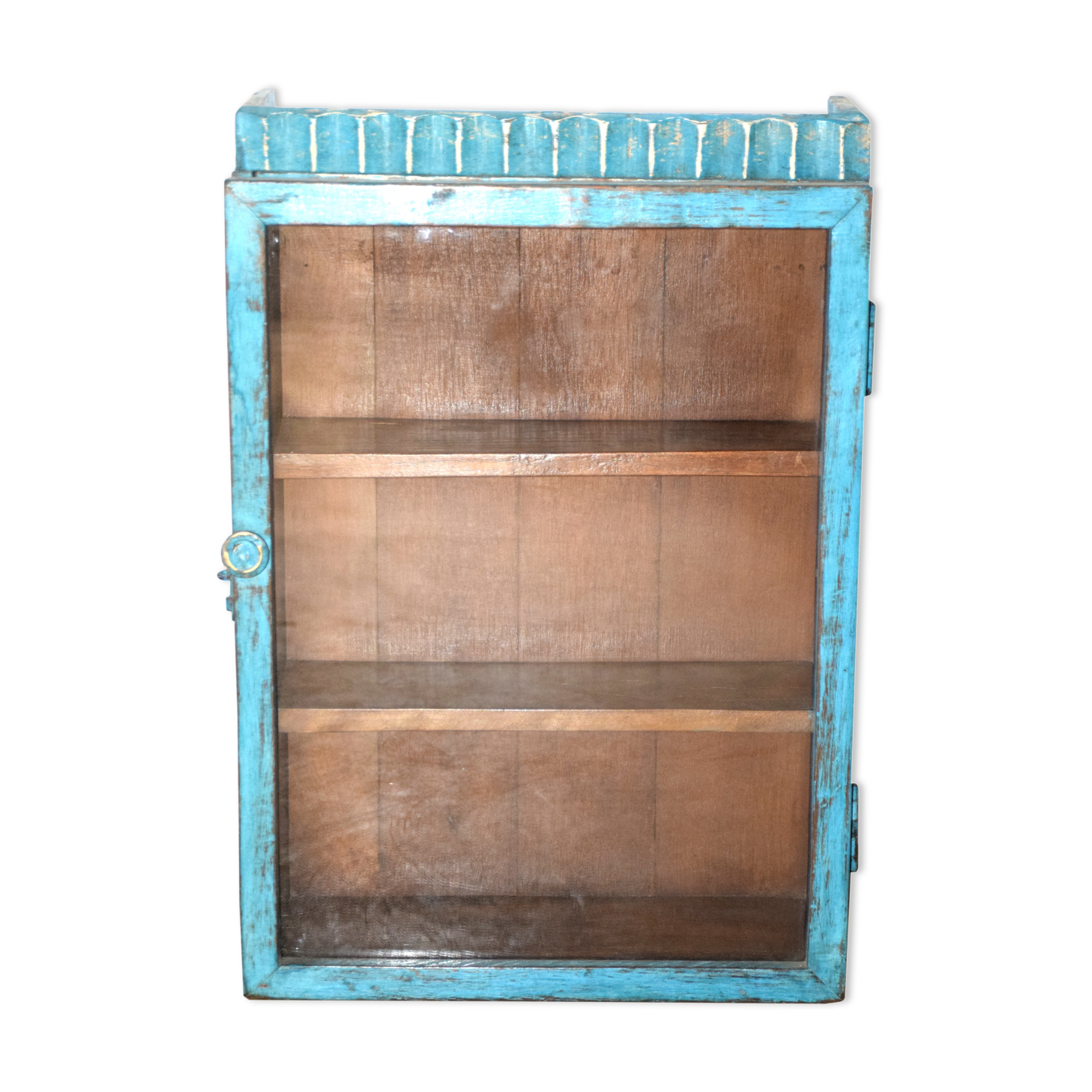 Showcase - teak wall shelf