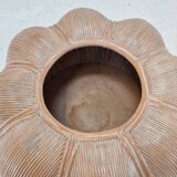 Large Bamboo and Rattan Flowerpot or Planter, France 1970's