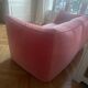 Canapé Le Bambole in coral velvet by Mario Bellini for B&B Italia,