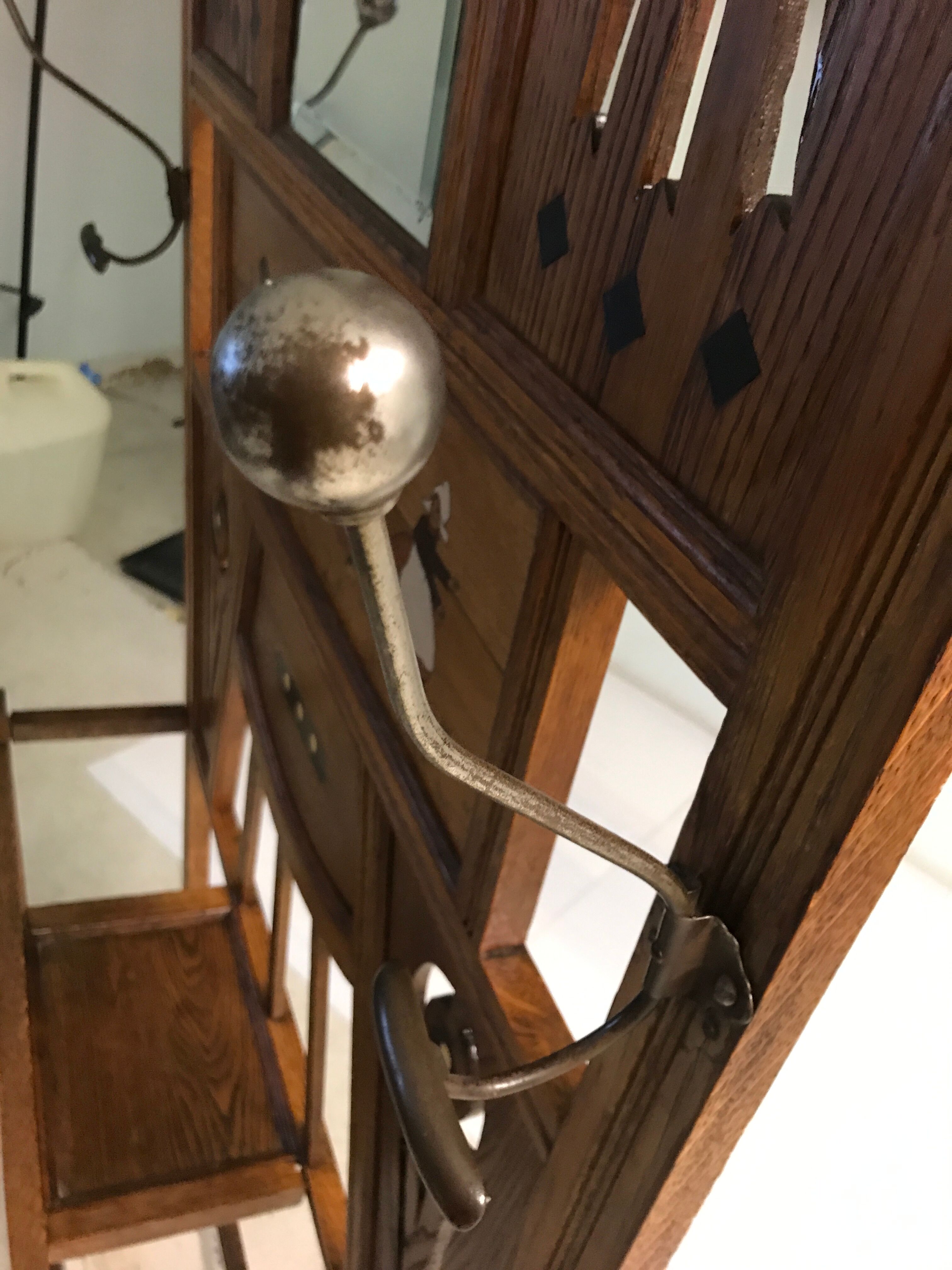 Vintage wardrobe coat rack