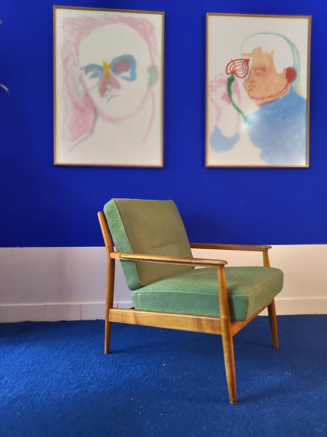 Fauteuil scandinave années 60