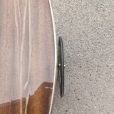 Double tray trolley in brass and formica