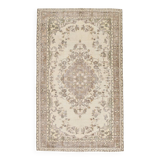 6x9 Beige & Brown Oriental Turkish Rug, 173x282Cm