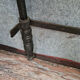 Pair of cast iron beds with hand-painted decorations period