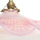 Suspension en verre rose