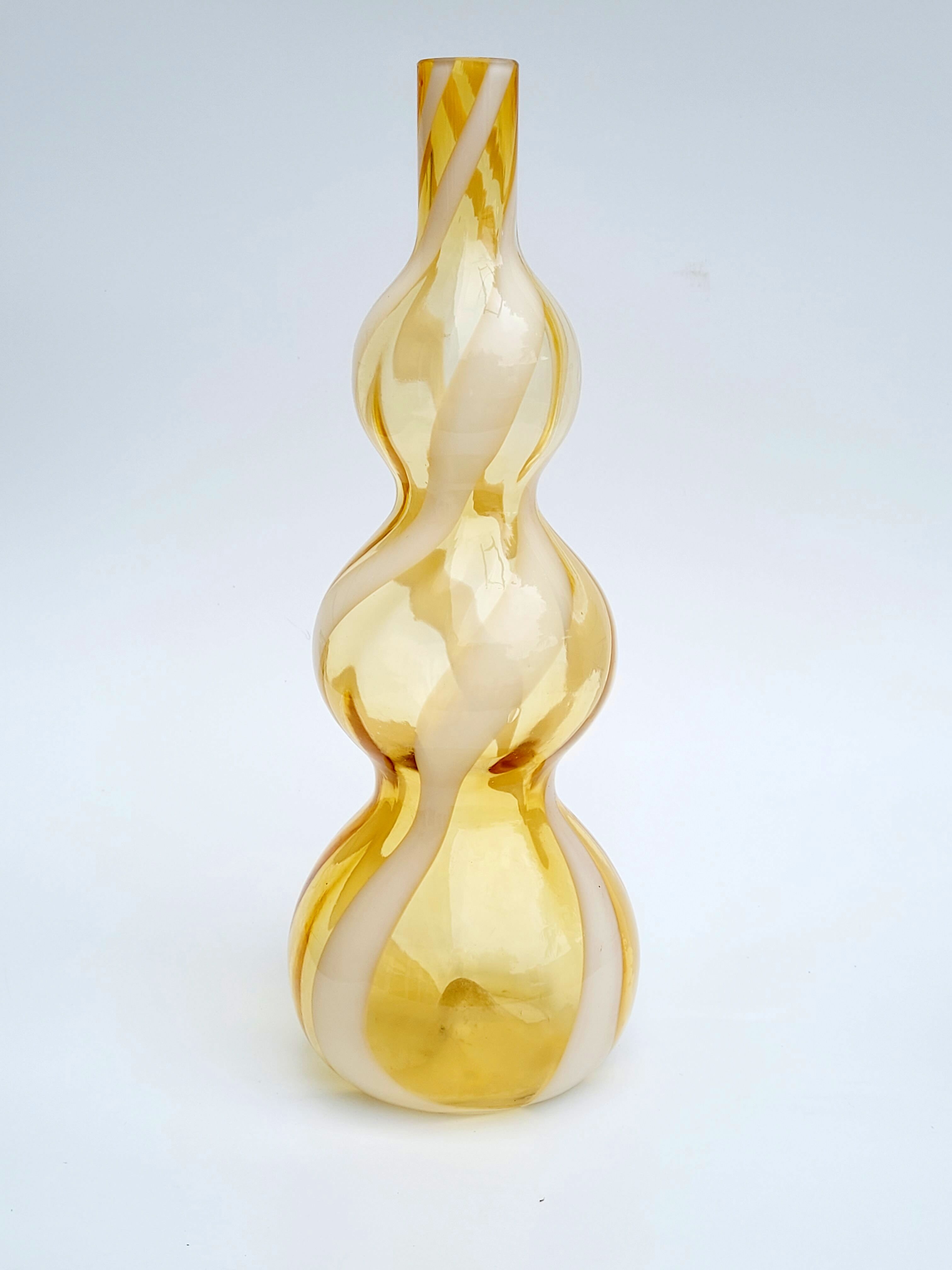 Vintage glass vase by Carlo Moretti, Florence, Italy 1970