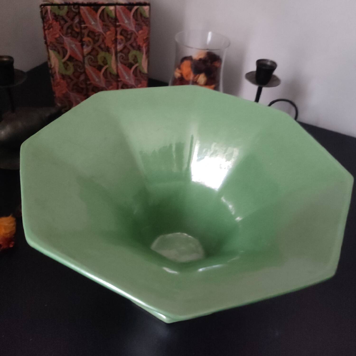 Coupe François Chatain céramique vert émeraude