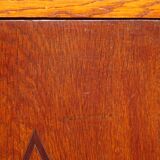 Oak bedside tables, vintage pair