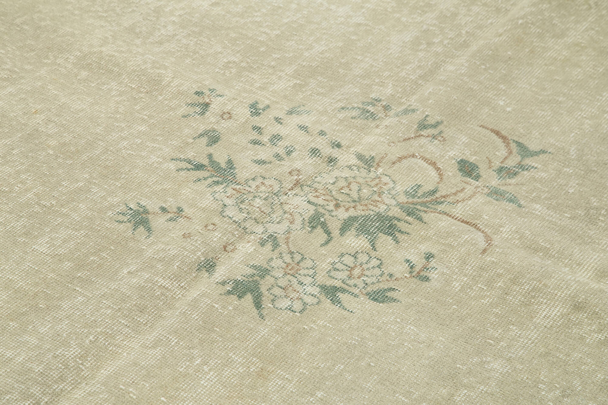 Hand-knotted wool turkish beige carpet 203 cm x 303 cm