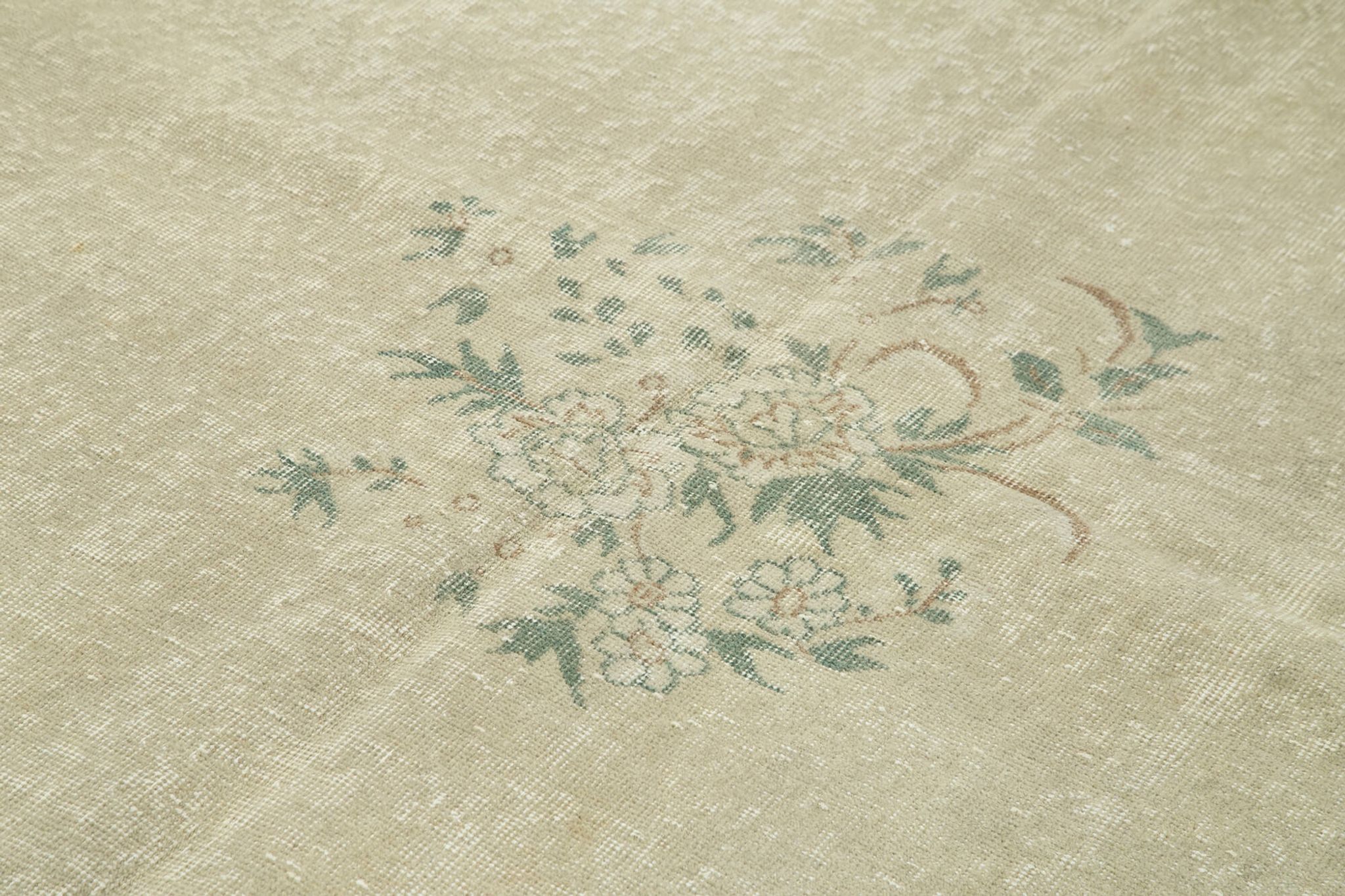 Hand-knotted wool turkish beige carpet 203 cm x 303 cm
