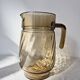 Amber Glass Carafe with Pour Spout - Lever Vintage