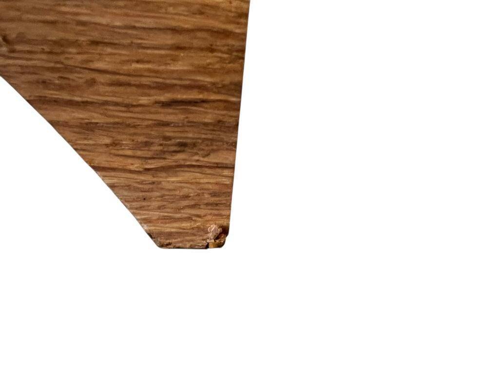 Retro oval wooden coffee table