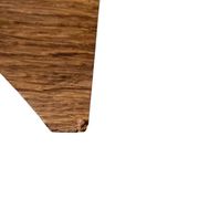 Table basse ovale rétro en bois