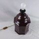 Vintage Black Ceramic Table Lamp Retro Chic