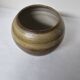 Glazed ceramic round vase signed LM (Monogram to be identified)