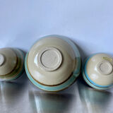 Lot of 3 scandinavian midcentury bowls in stoneware