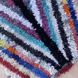Moroccan carpet boucherouite colored - 94 x 202 cm