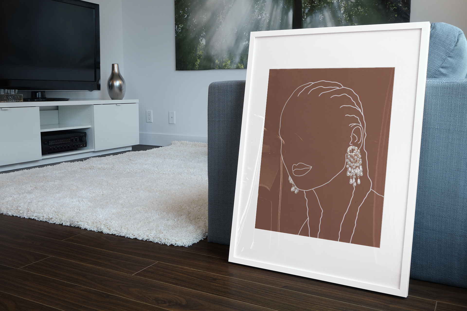 Illustration "the woman with earrings" by noums atelier