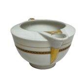 Art Deco, Limoges porcelain sauceboat circa 1930